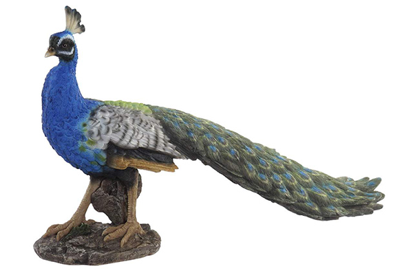 Figure resin 51x16,5x30 peacock green