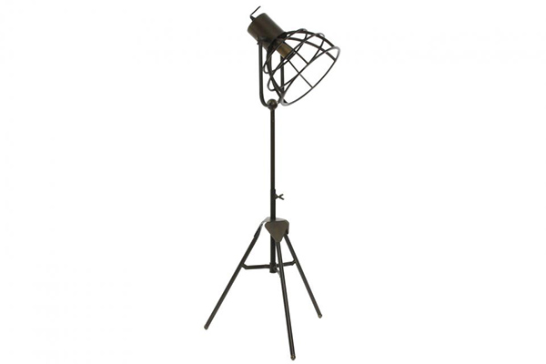 Floor lamp metal 27x27x123 aged grey