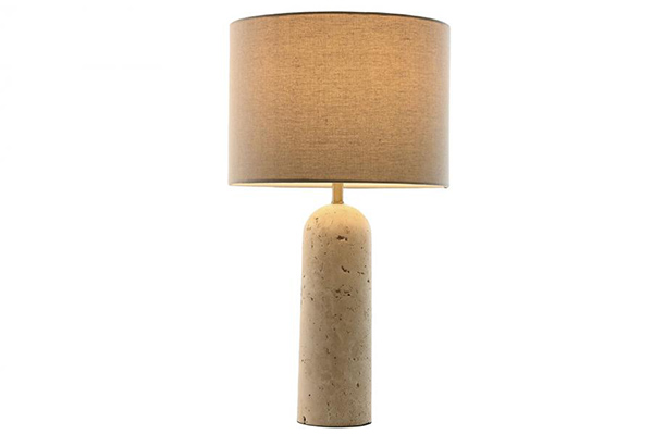 Stona lampa beige 35x35x64