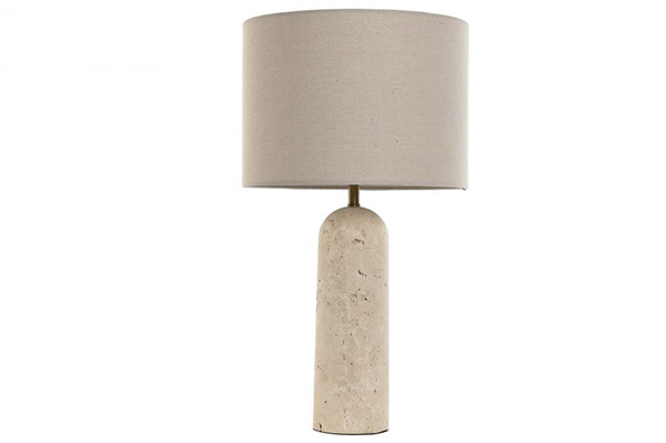 Stona lampa beige 35x35x64