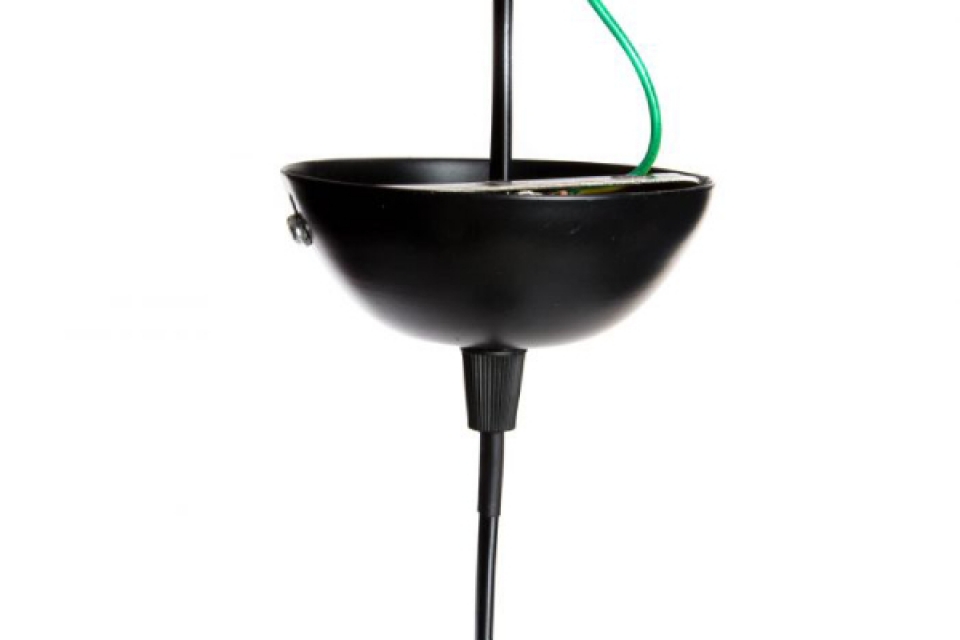 Ceiling lamp metal 31x28 black